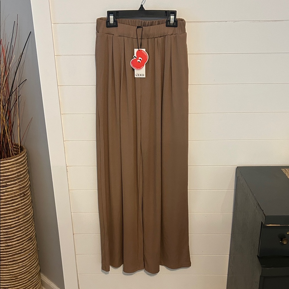 Cider Tan Pleated Trousers